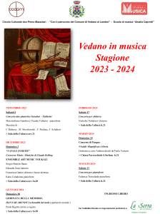 Locandina A3 stagione musicale 23 - 24