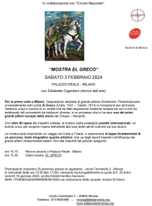 visita guidata El Greco sabato 3 febbraio 2024
